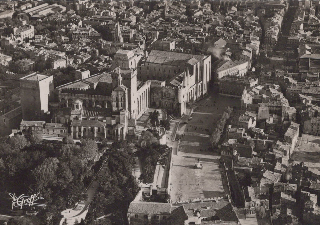 France Postcard - Aerial View of Avignon, Vaucluse - Mo’s Postcards 