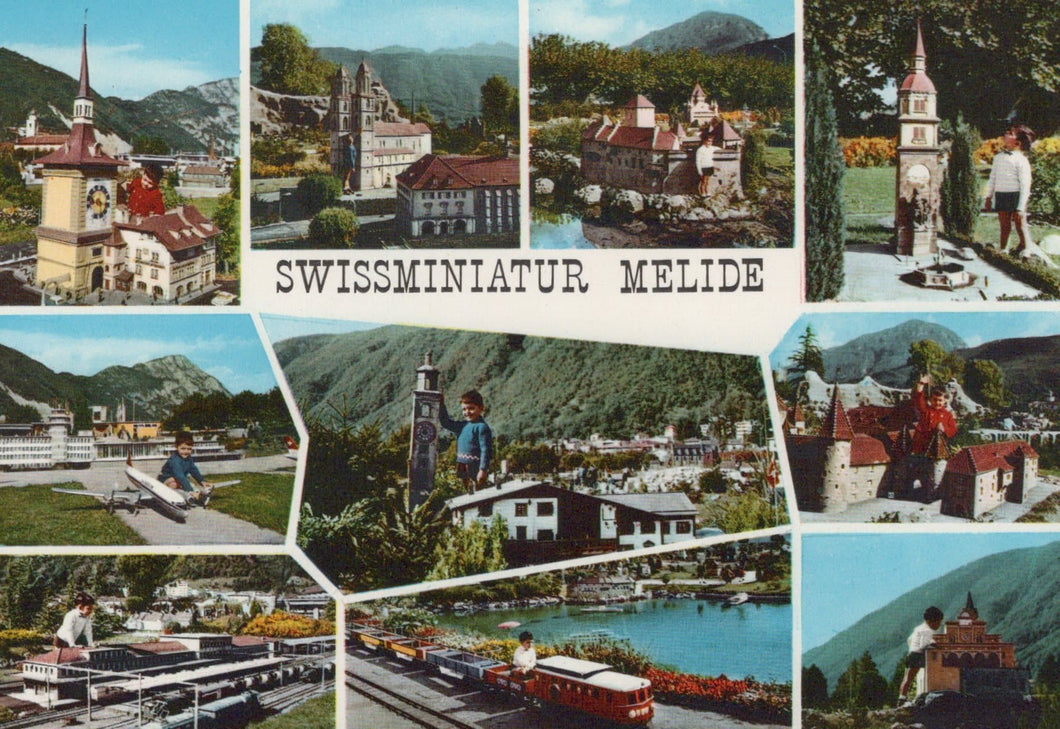 Switzerland Postcard - Swissminiatur Melide - Lago Di Lugano, 1973 - Mo’s Postcards 
