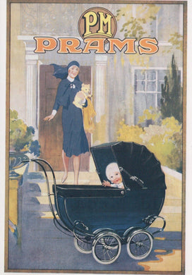 Advertising Postcard - PM Prams - Vintage Advertising - Mo’s Postcards 