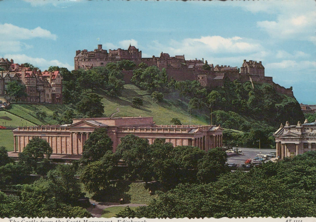 Scotland Postcard - The Castle From The Scott Monument, Edinburgh - Mo’s Postcards 