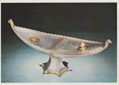 V & A Museum Postcard - The Ramsay Abbey Incense-Boat, English, 14th Century - Mo’s Postcards 