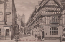 Load image into Gallery viewer, Cheshire Postcard - Chester, St Werburgh Street - Mo’s Postcards 
