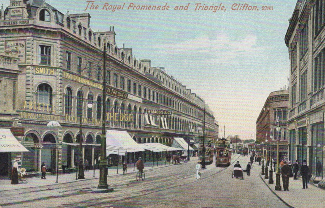 Bristol Postcard - The Royal Promenade and Triangle, Clifton - Mo’s Postcards 