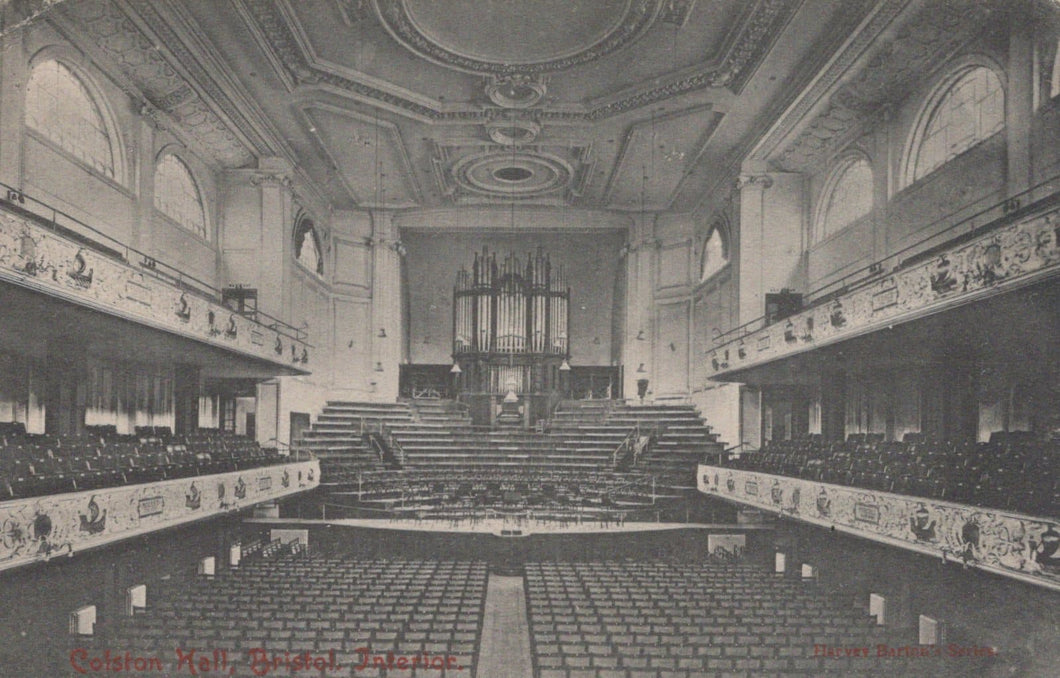Bristol Postcard - The Interior of Colston Hall - Mo’s Postcards 