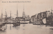 Load image into Gallery viewer, Bristol Postcard - St Mary Redcliff Church From The River - Mo’s Postcards 
