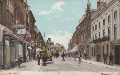 Bedfordshire Postcard - High Street, Bedford - Mo’s Postcards 