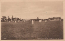 Load image into Gallery viewer, Cheshire Postcard - Cheadle Hulme School Playing Field - Cricket Match - Mo’s Postcards 
