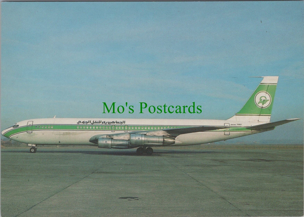 Aviation Postcard - Jamahiriya Air Transport Boeing 707