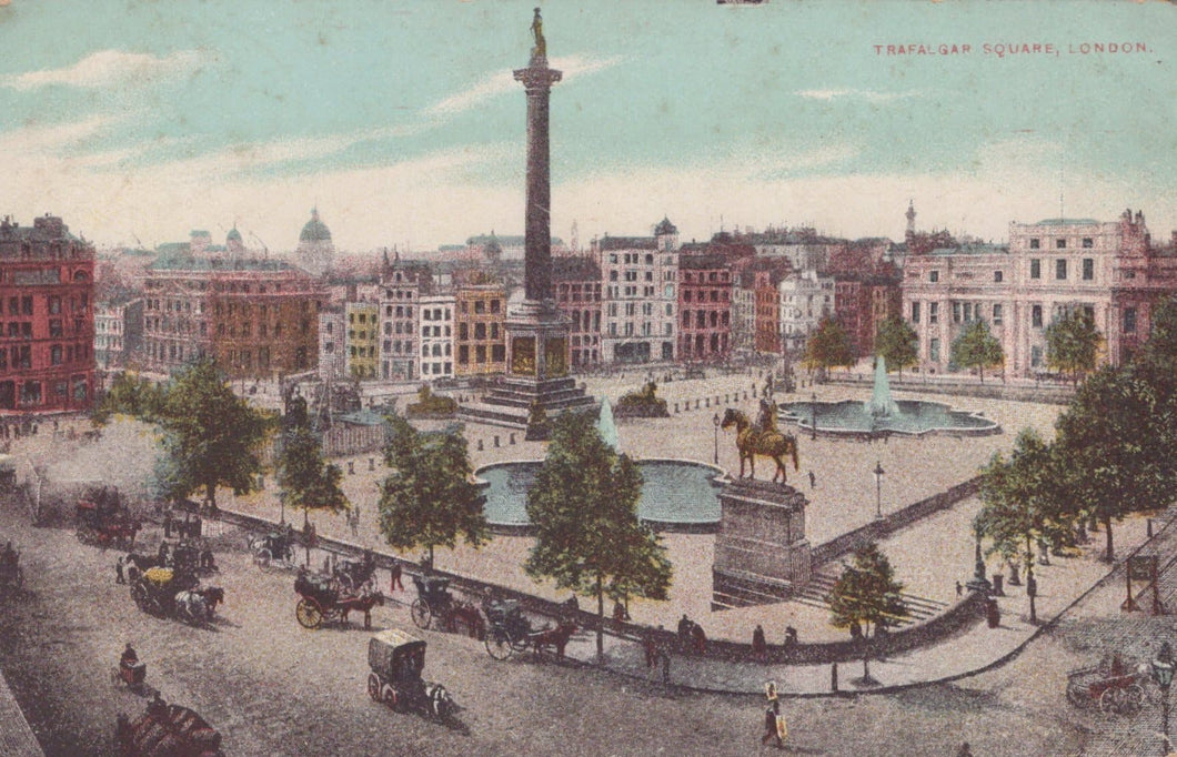 London Postcard - Trafalgar Square - Mo’s Postcards 