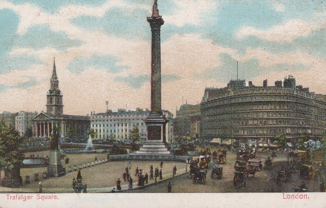London Postcard - Trafalgar Square - Mo’s Postcards 