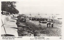 Load image into Gallery viewer, Isle of Wight Postcard - Old Seaview - Beach and Chain Pier c1913 - Mo’s Postcards 
