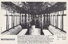 Load image into Gallery viewer, Railways Postcard - Mersey Travel - Mersey Railway, Interior of 1st Class Motor Car No 3 - Mo’s Postcards 
