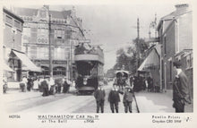 Load image into Gallery viewer, London Postcard - Walthamstow Car No 19 at The Bell c1906 - Mo’s Postcards 
