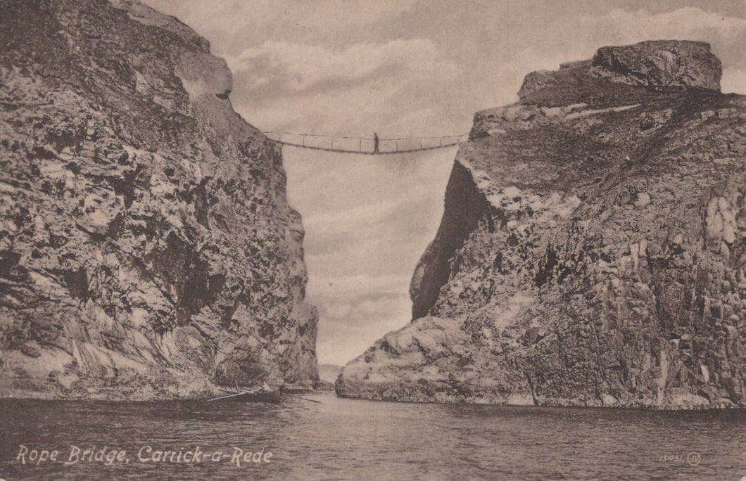 Northern Ireland Postcard - Rope Bridge, Carrick-a-Rede - Mo’s Postcards 